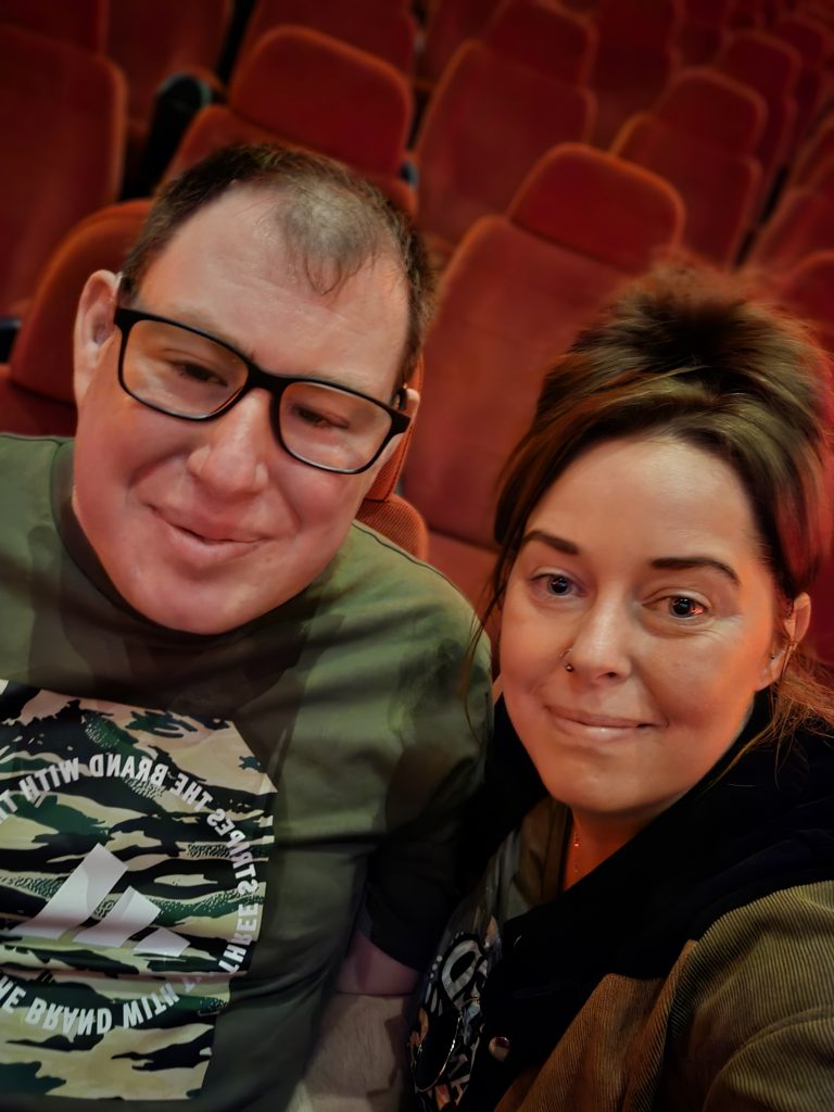 Stephen and Charley at Cineworld